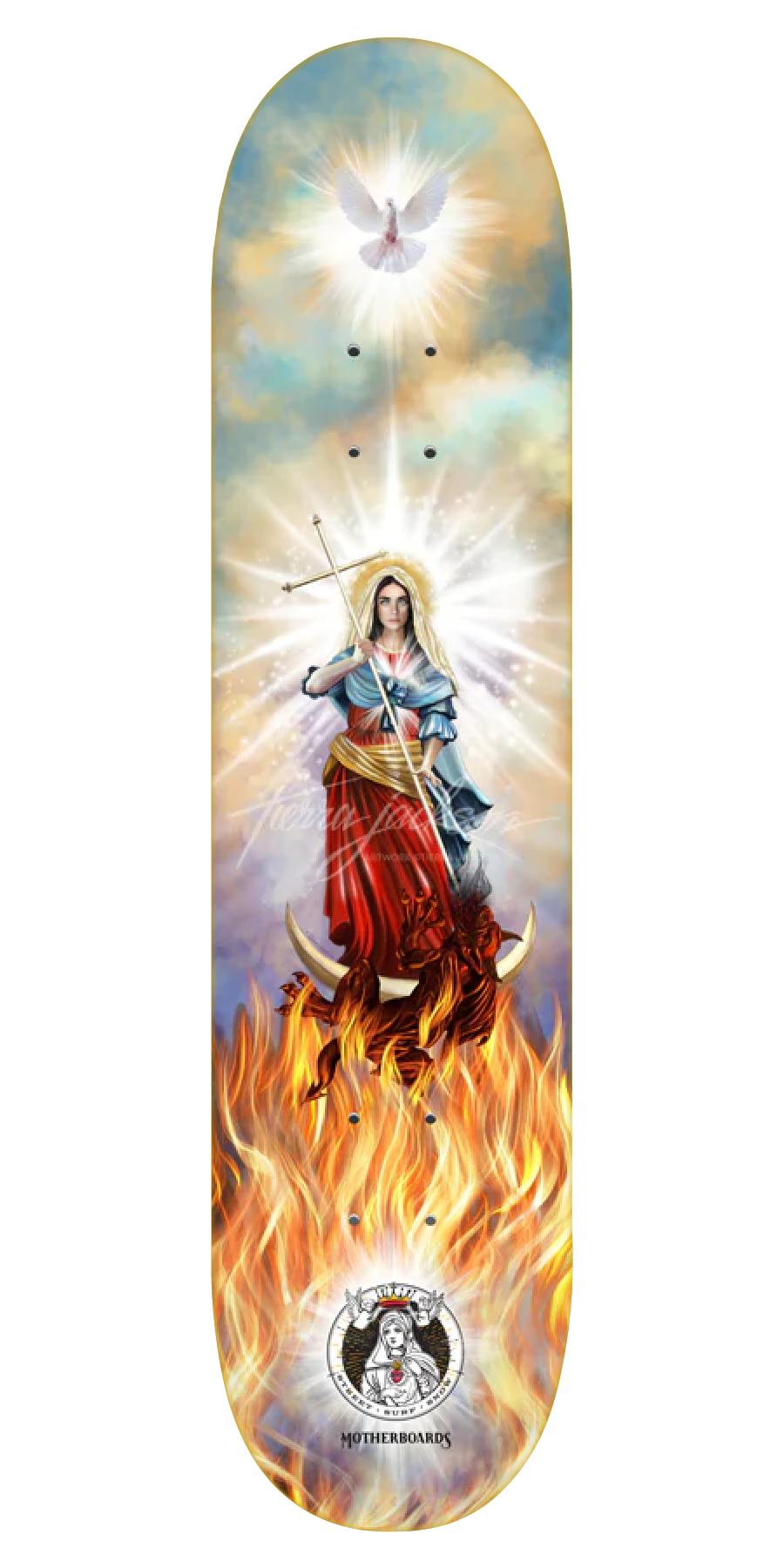 Virgo Potens/Virgin Most Powerful Skateboard Deck – Motherboards Virgo Potens/Virgin Most Powerful Skateboard Deck – Motherboards