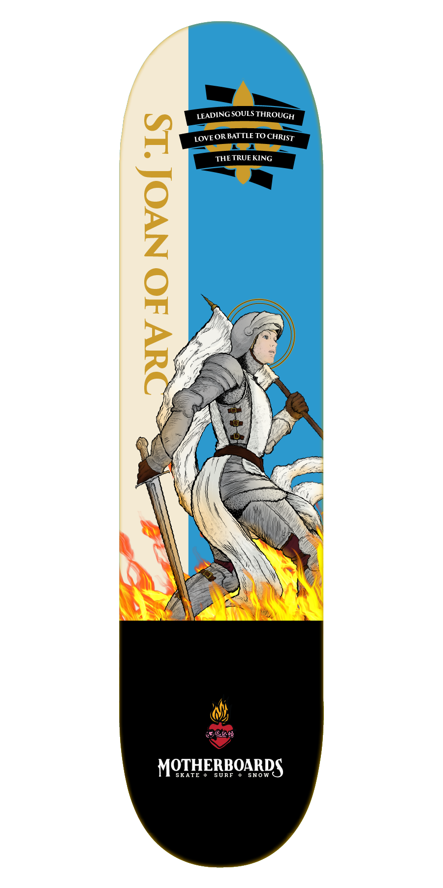 NEW St. Joan of Arc Skateboard Deck 8.0 Steep