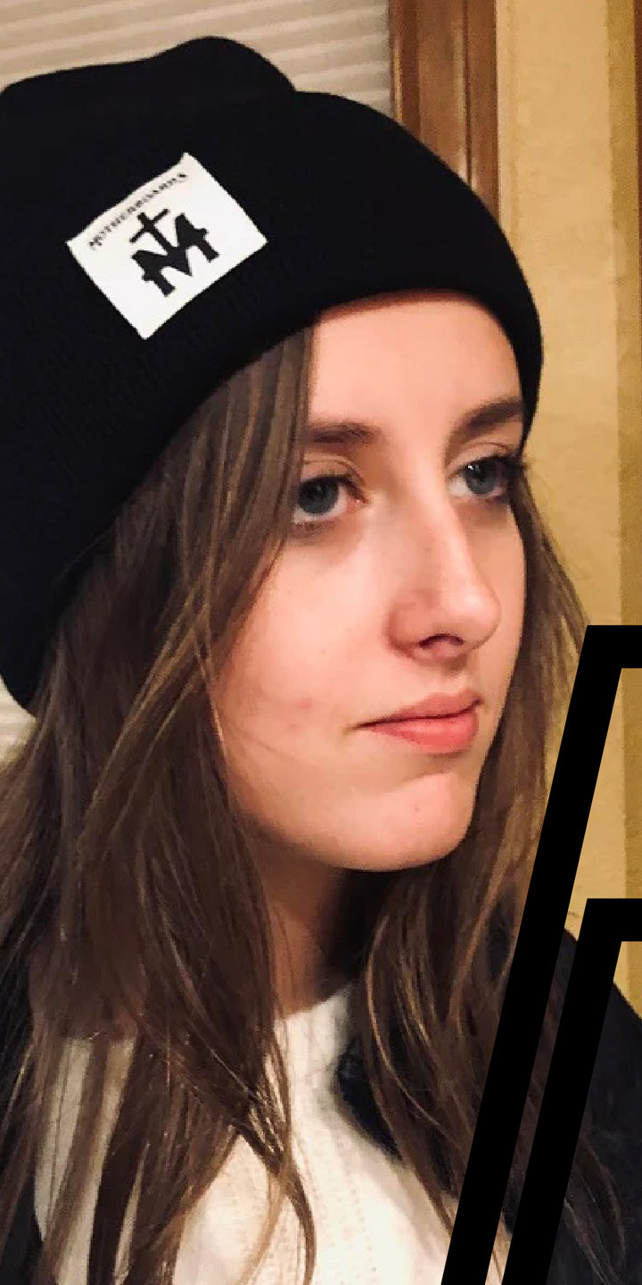 Women's Motherboards Black Beanie