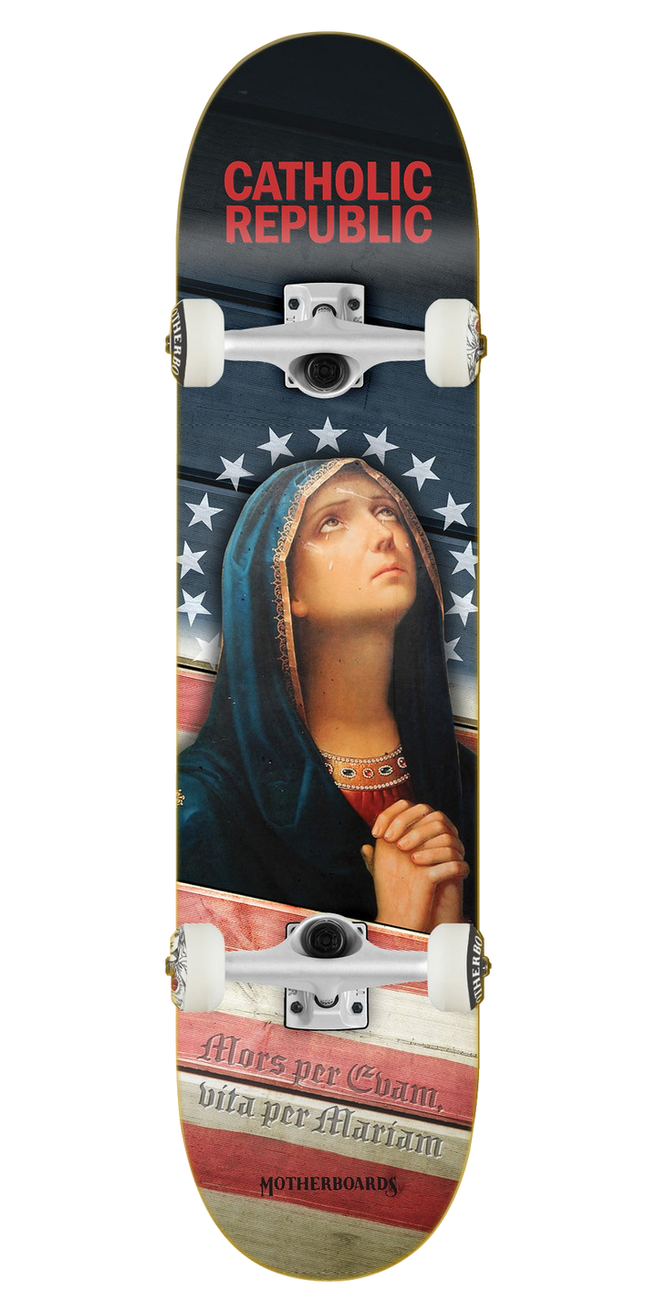 Catholic Republic Complete Skateboard by Timothy Gordon 8.0/8.5 Steep