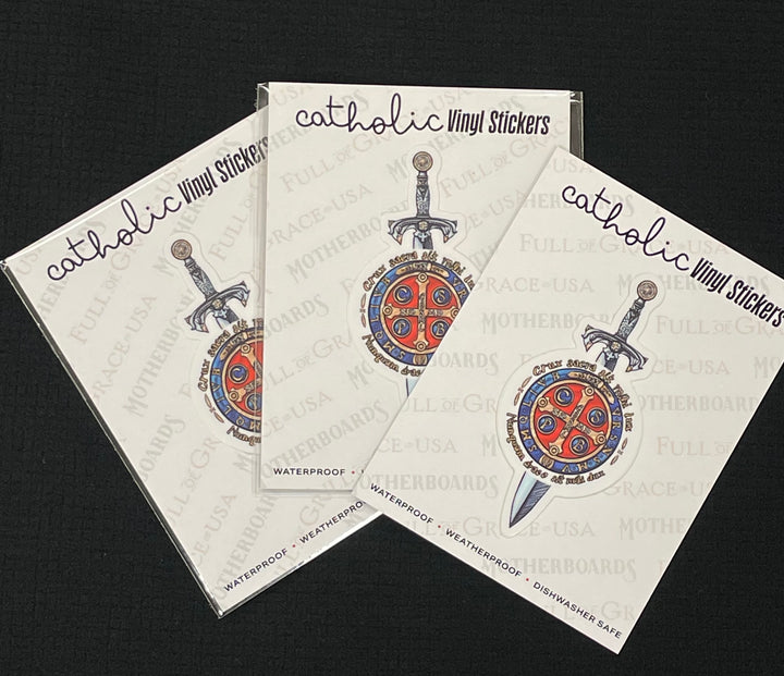 St. Benedict Sword Sticker Decal
