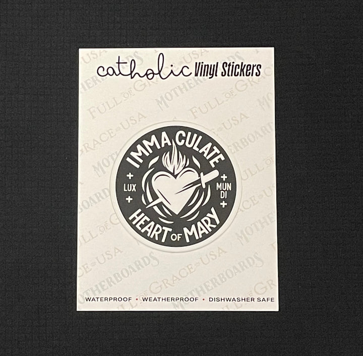 Immaculate Heart by Lux Mundi Sticker Decal
