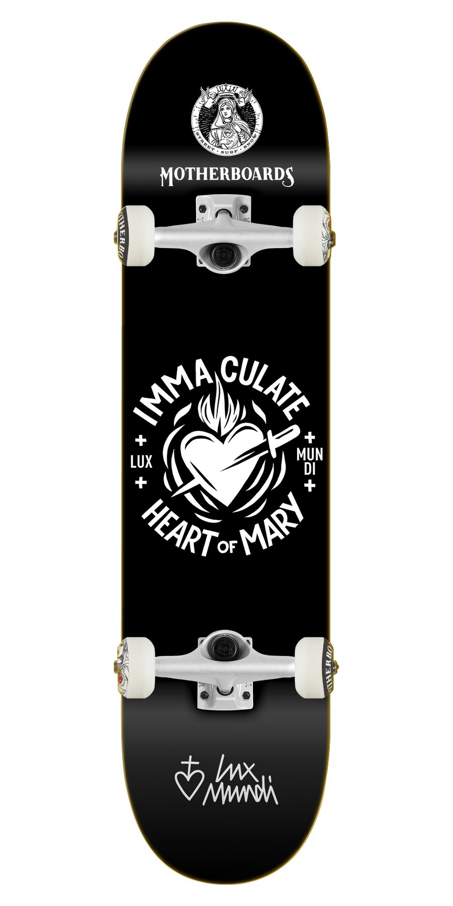 Lux Mundi Immaculate Heart Complete Skateboard 8.0 Steep