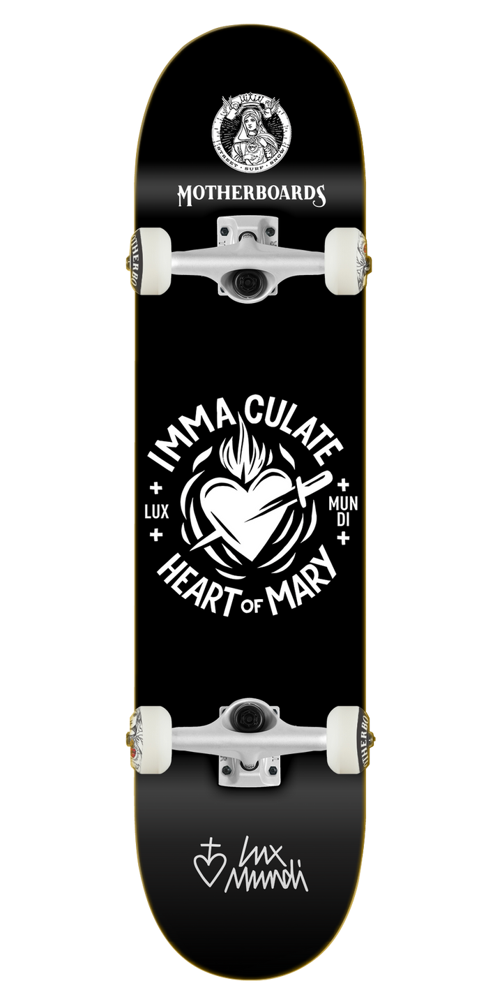 Lux Mundi Immaculate Heart Complete Skateboard 8.0 Steep