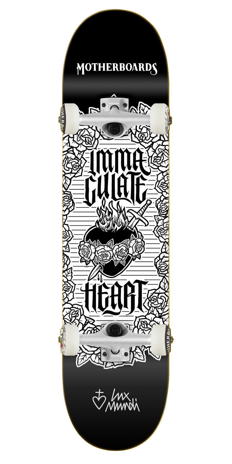 Roses Immaculate Heart of Mary Complete Skateboard 8.25 steep