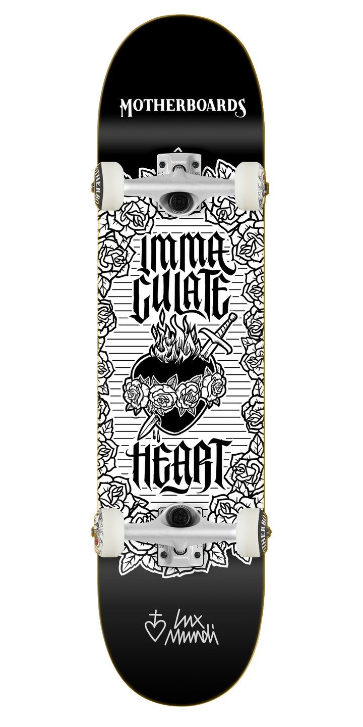 Roses Immaculate Heart of Mary Complete Skateboard 8.25 steep