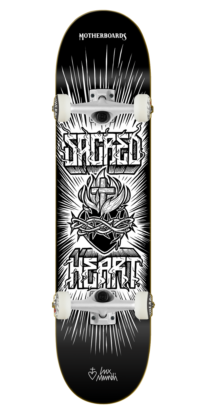 Vintage Sacred Heart of Jesus Complete Skateboard by Lux Mundi 8.25 Steep