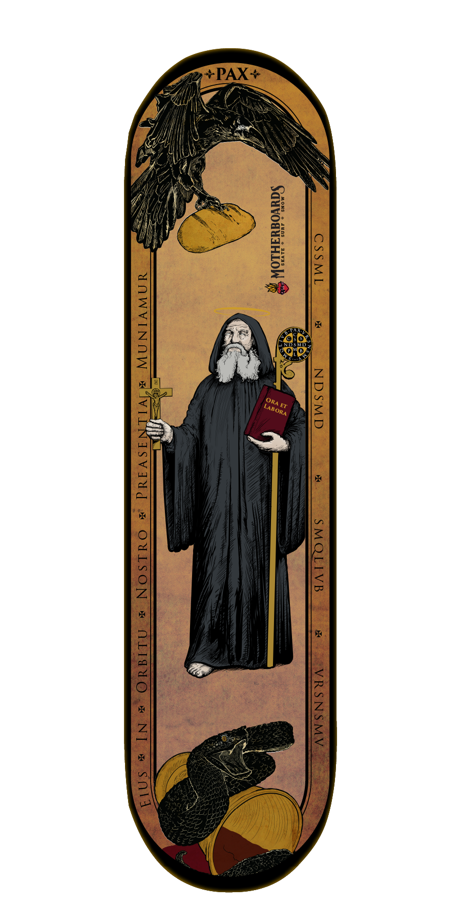 NEW St. Benedict Skateboard Deck 8.25 Steep