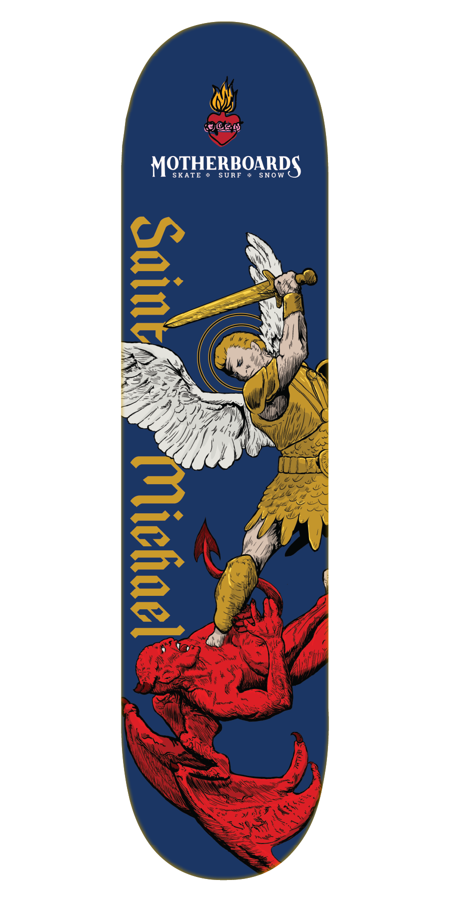 NEW St. Michael Ver. 2 Skateboard Deck, 8.0 Steep