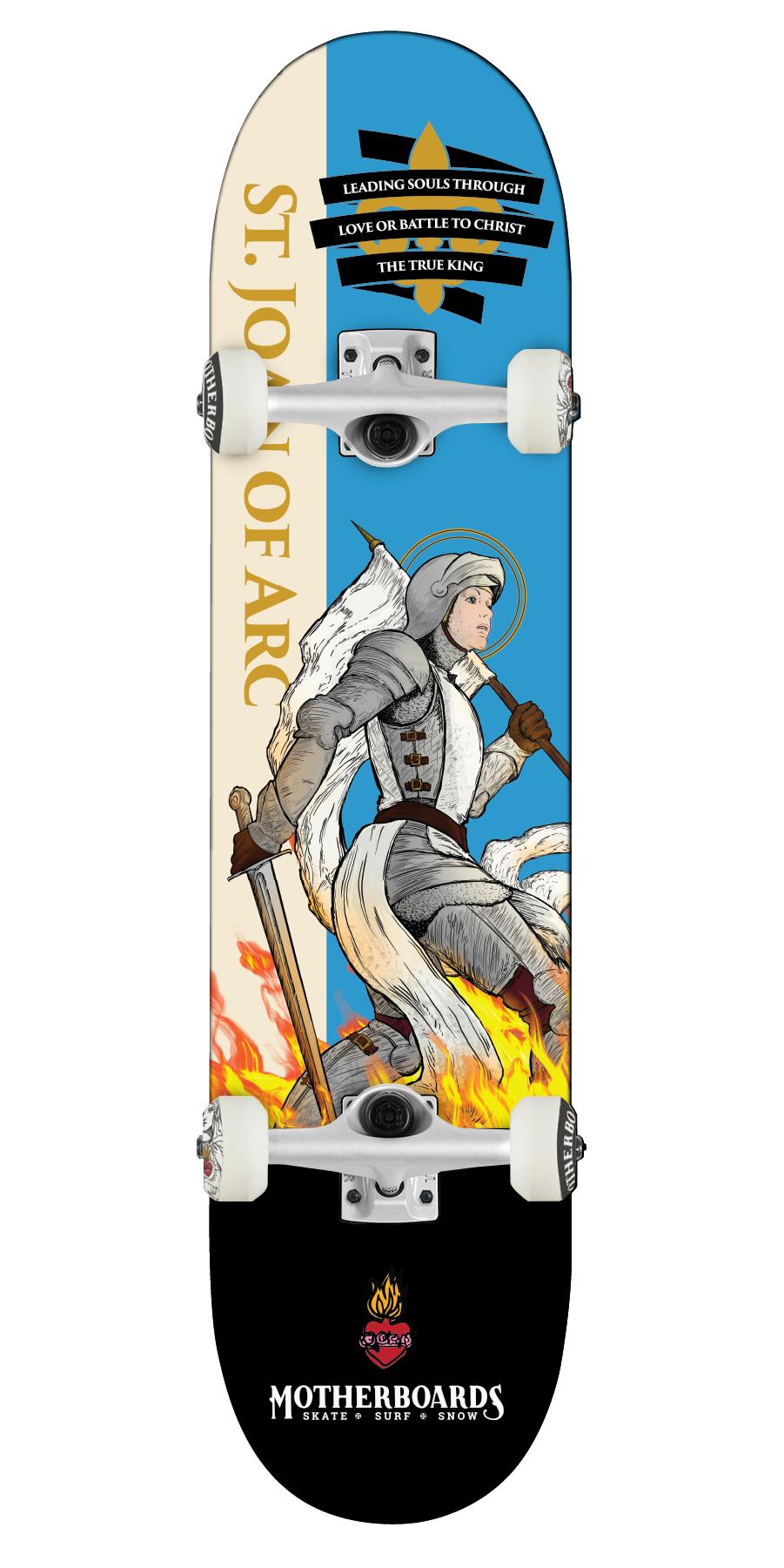 NEW St. Joan of Arc Complete Skateboard 8.0 Steep
