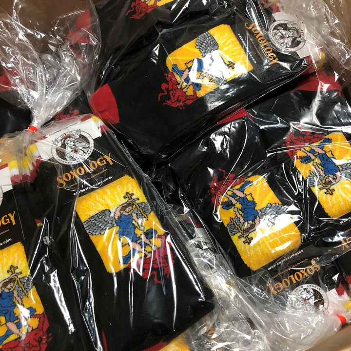 St. Michael the Archangel Socks - Made in the USA