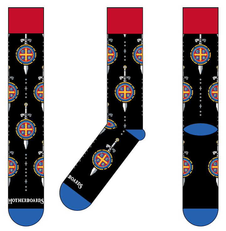 St. Benedict Sword Socks - Made in the USA