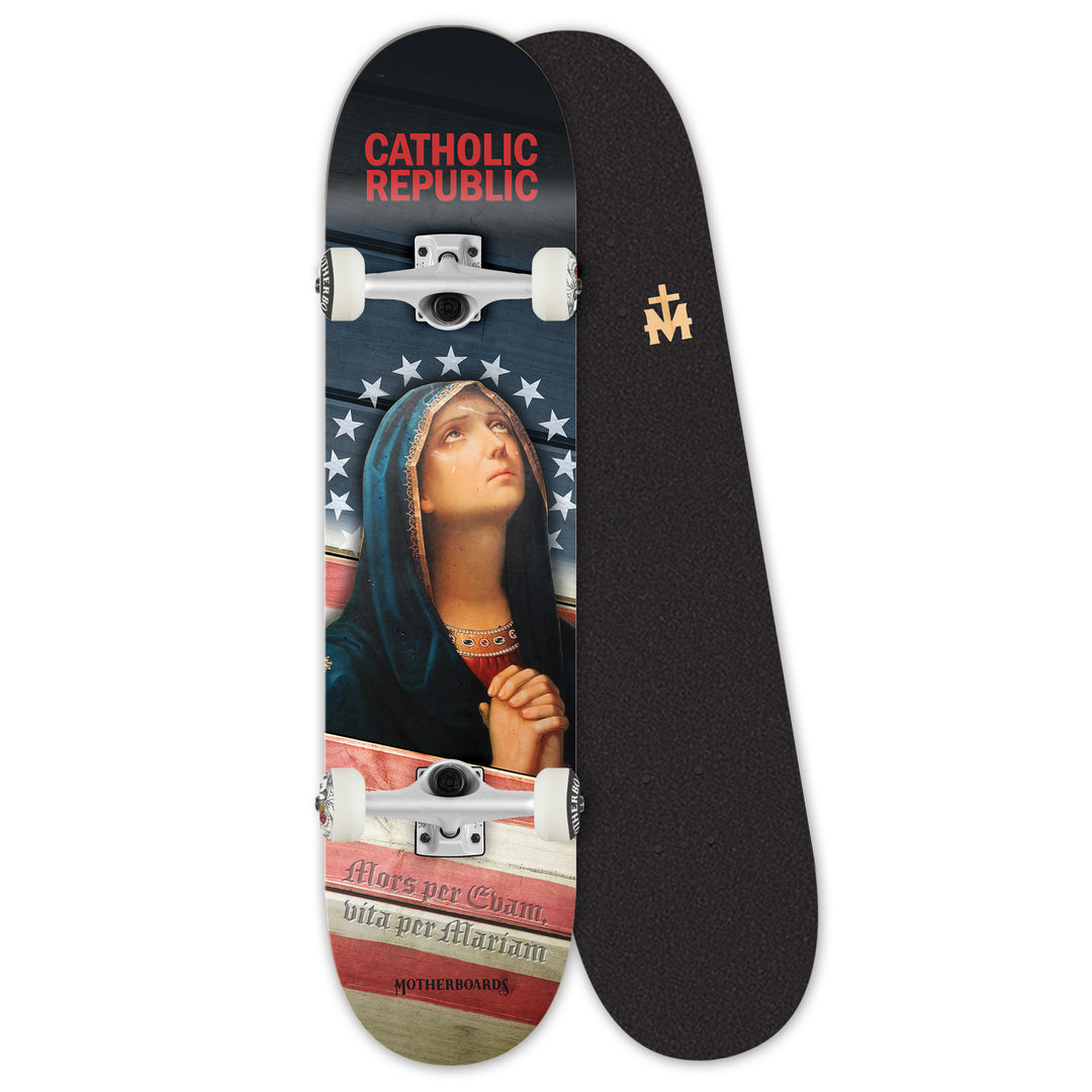 Catholic Republic Complete Skateboard by Timothy Gordon 8.0/8.5 Steep