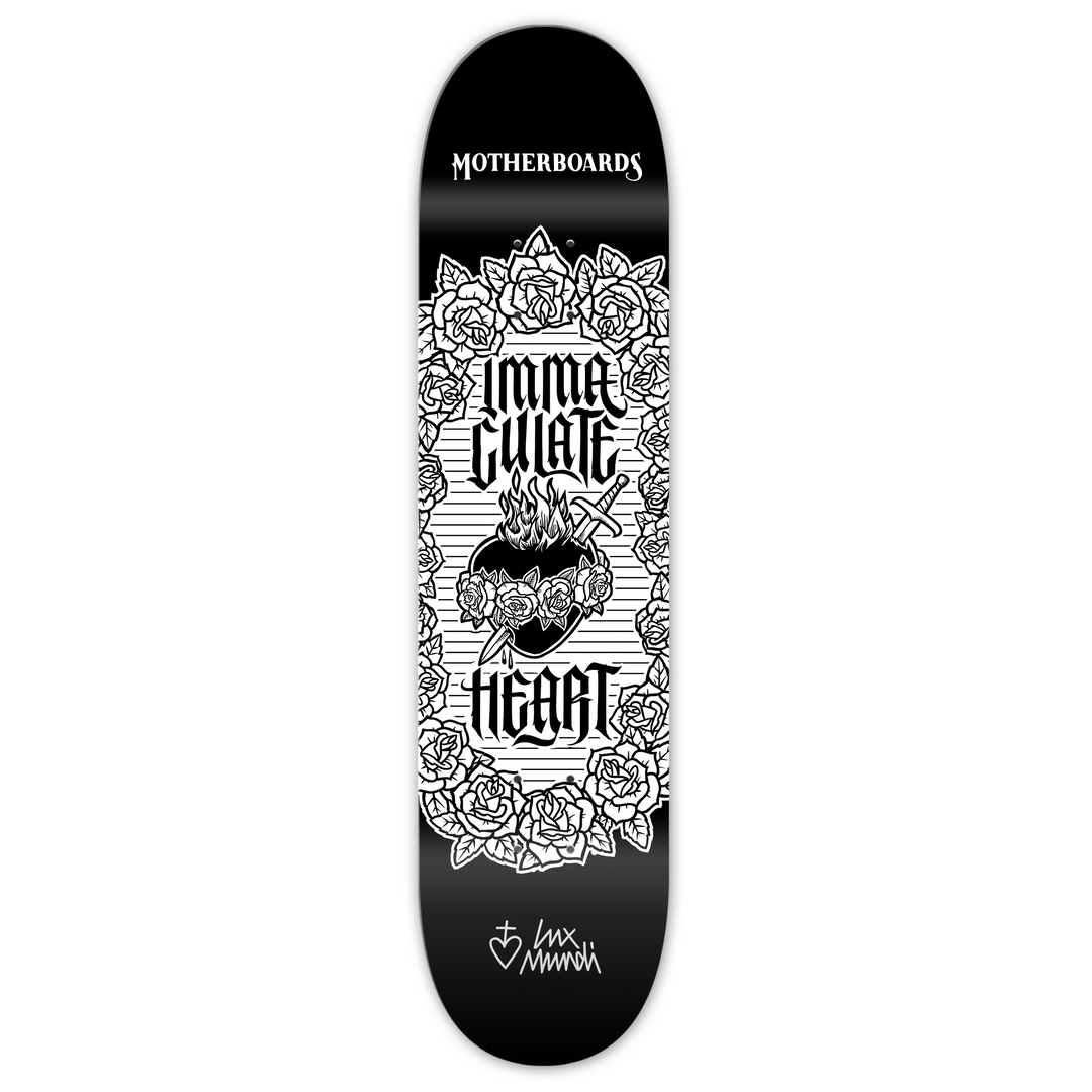 Roses Immaculate Heart of Mary Complete Skateboard 8.25 steep
