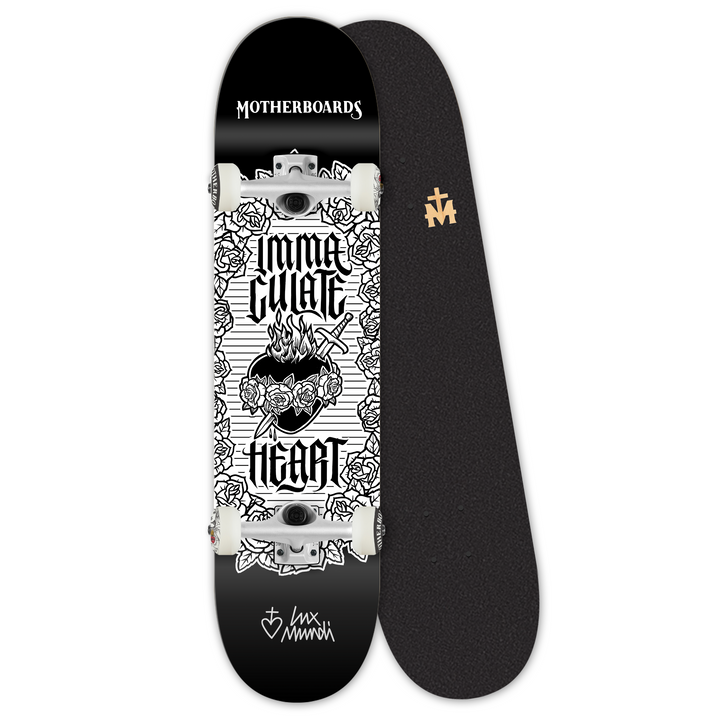 Roses Immaculate Heart of Mary Complete Skateboard 8.25 steep