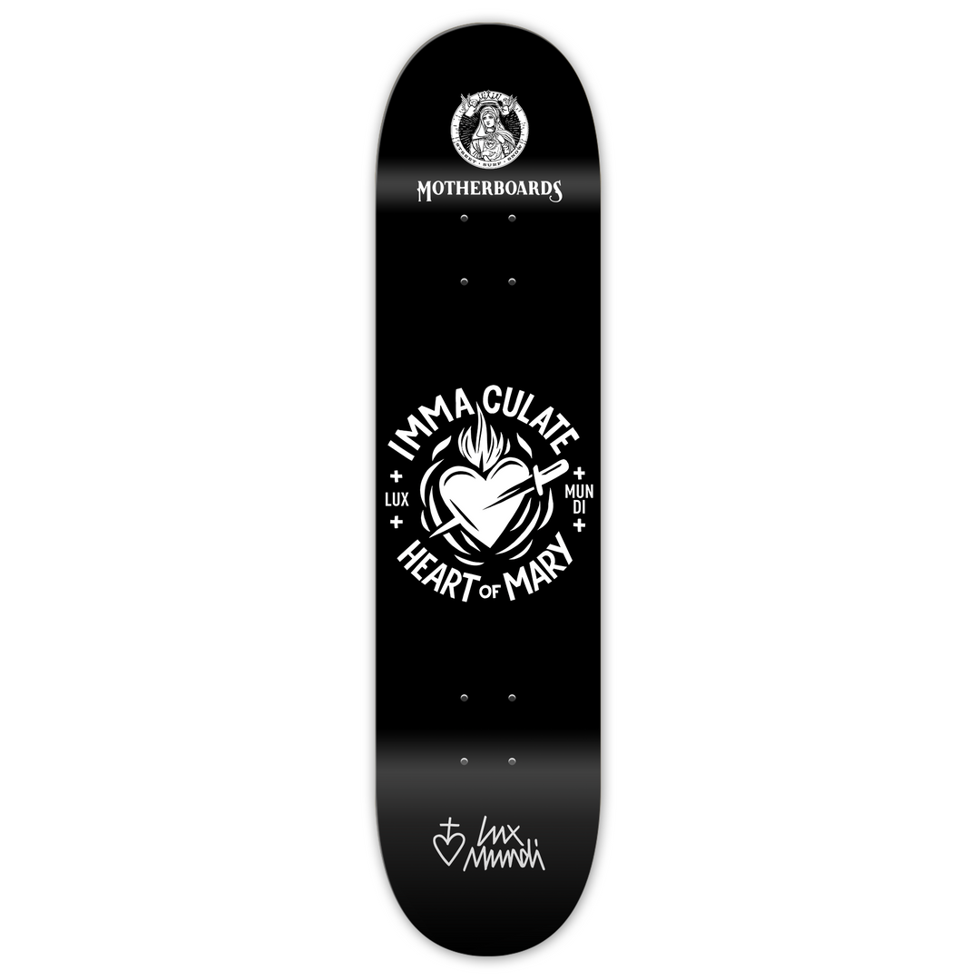 Lux Mundi Immaculate Heart Complete Skateboard 8.0 Steep