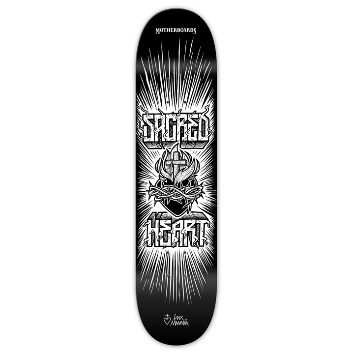 Vintage Sacred Heart of Jesus Complete Skateboard by Lux Mundi 8.25 Steep