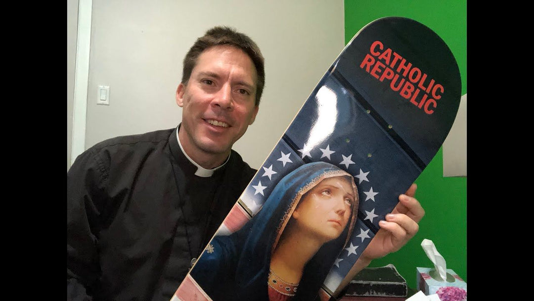 Father Mark Goring, CC unboxes his gear from motherboards