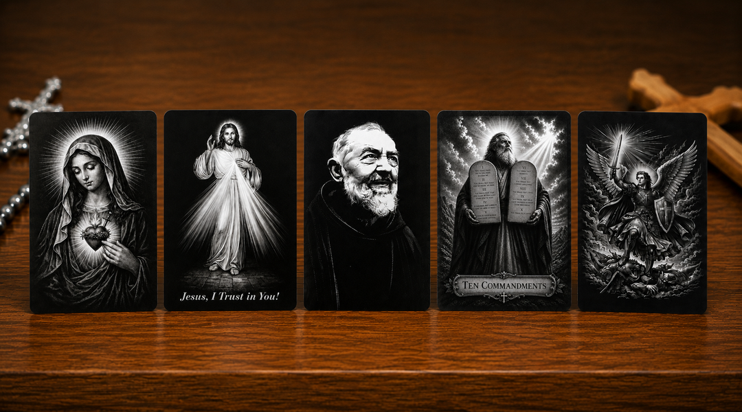 Metal Holy Cards
