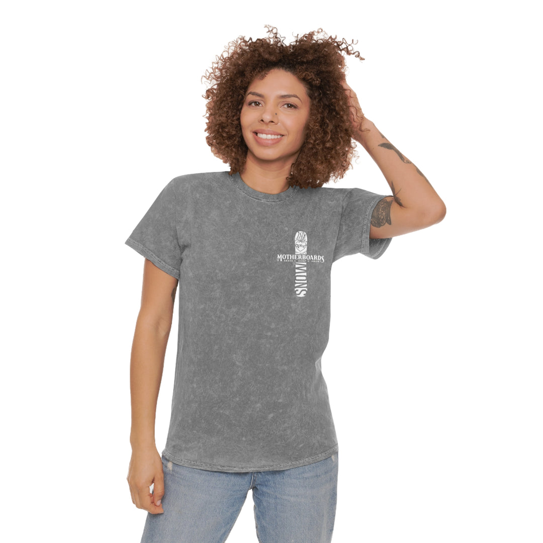 Women's Motherboard's Snow Mineral Wash Tee Shirt