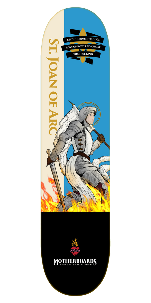 NEW St. Joan of Arc Skateboard Deck 8.0 Steep – Motherboards