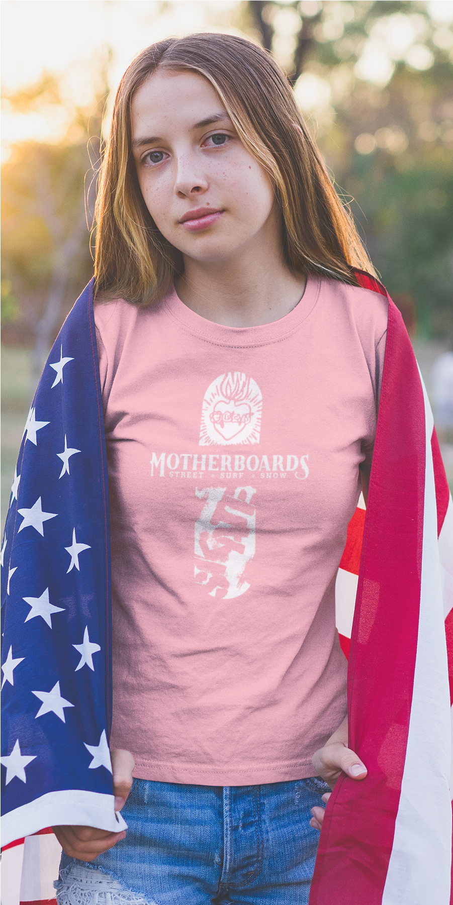 Girl's Motherboard's Skate Heavy Cotton™ Tee