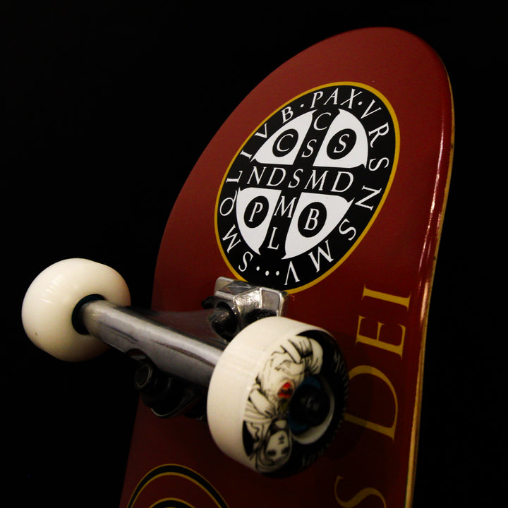 Red Agnus Dei (Lamb of God) Complete Skateboard 8.0 steep