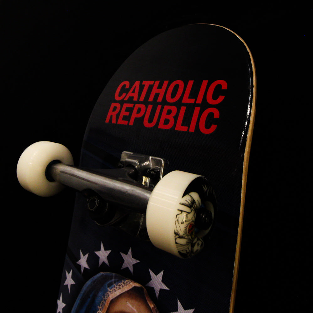 Catholic Republic Complete Skateboard by Timothy Gordon 8.0/8.5 Steep