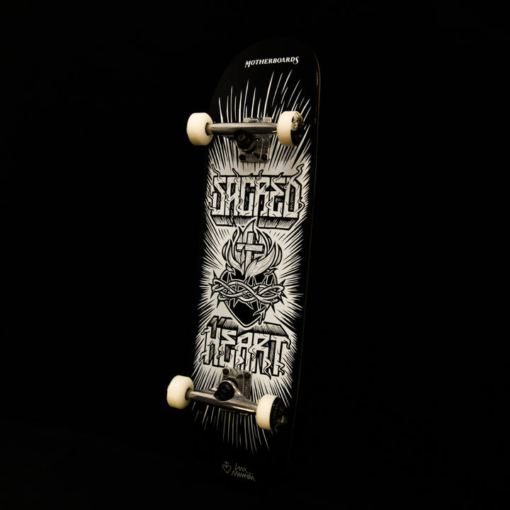 Vintage Sacred Heart of Jesus Complete Skateboard by Lux Mundi 8.25 Steep