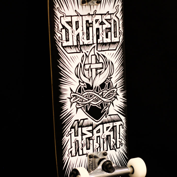 Vintage Sacred Heart of Jesus Complete Skateboard by Lux Mundi 8.25 Steep