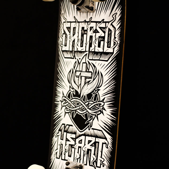 Vintage Sacred Heart of Jesus Complete Skateboard by Lux Mundi 8.25 Steep