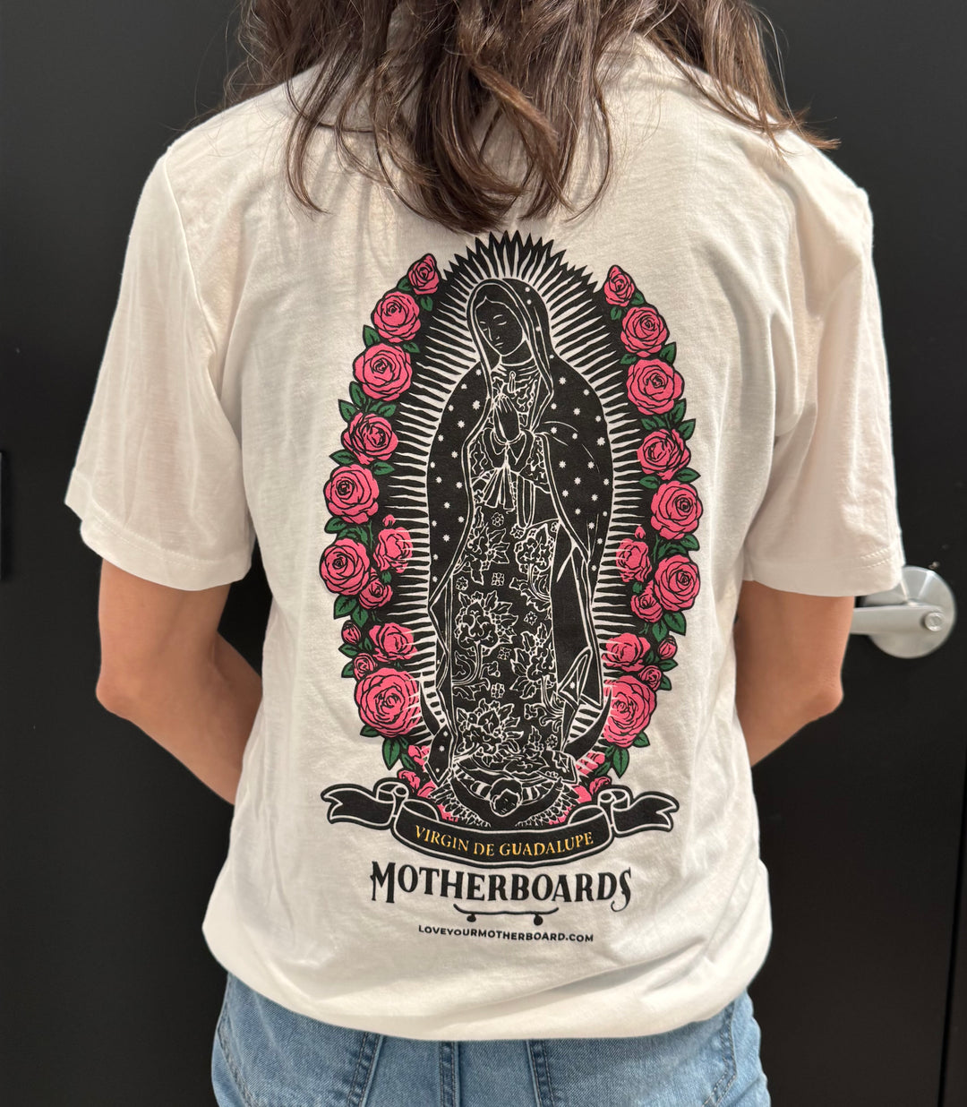 Motherboard's NEW Virgin de Guadalupe white T-shirt