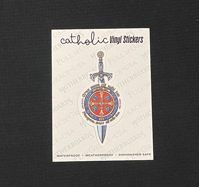 St. Benedict Sword Sticker Decal