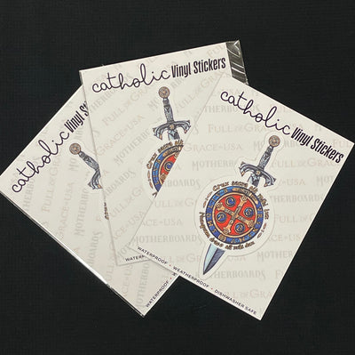 Large St. Benedict Sword Sticker Decal