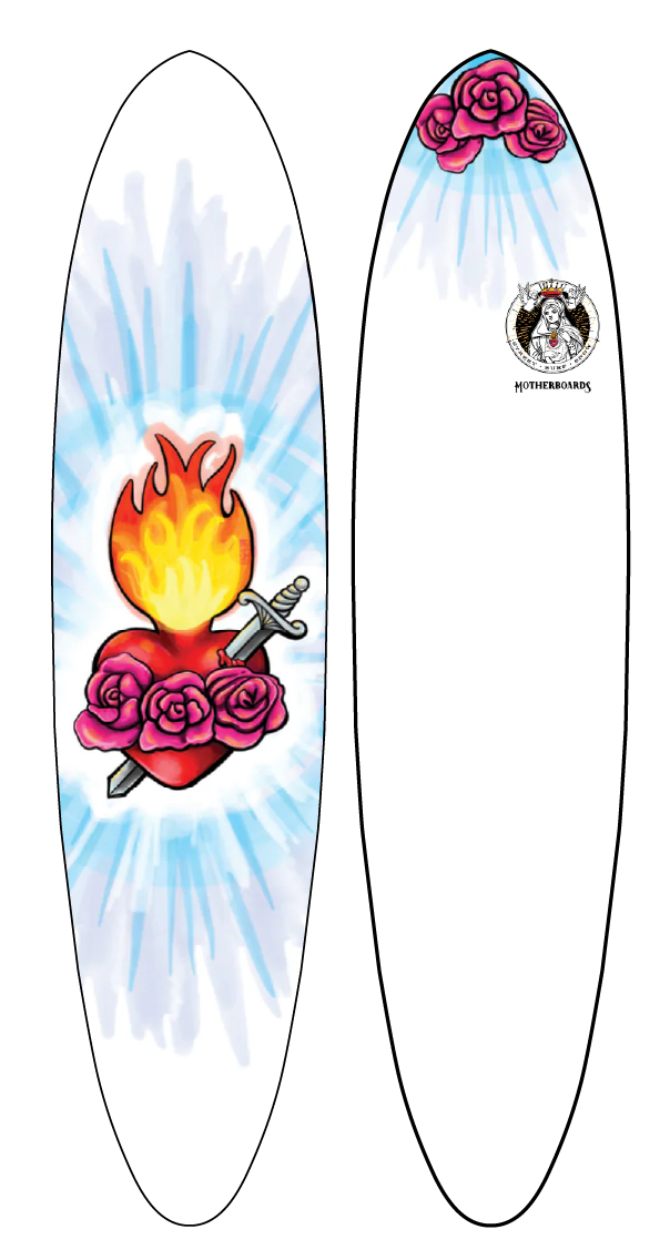 The Immaculate Heart Surfboard - Funboard Model*