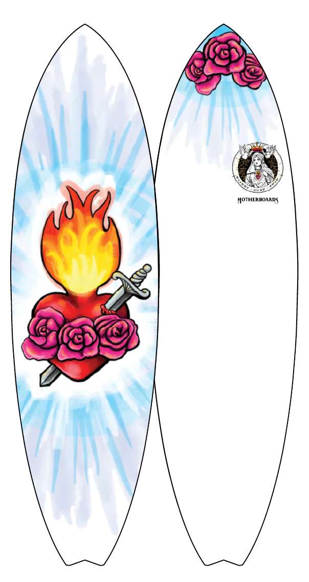 The Immaculate Heart Surfboard - Hybrid Model*
