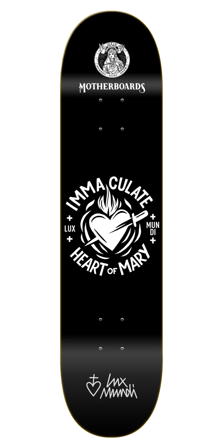 Lux Mundi Immaculate Heart of Mary Skateboard Deck