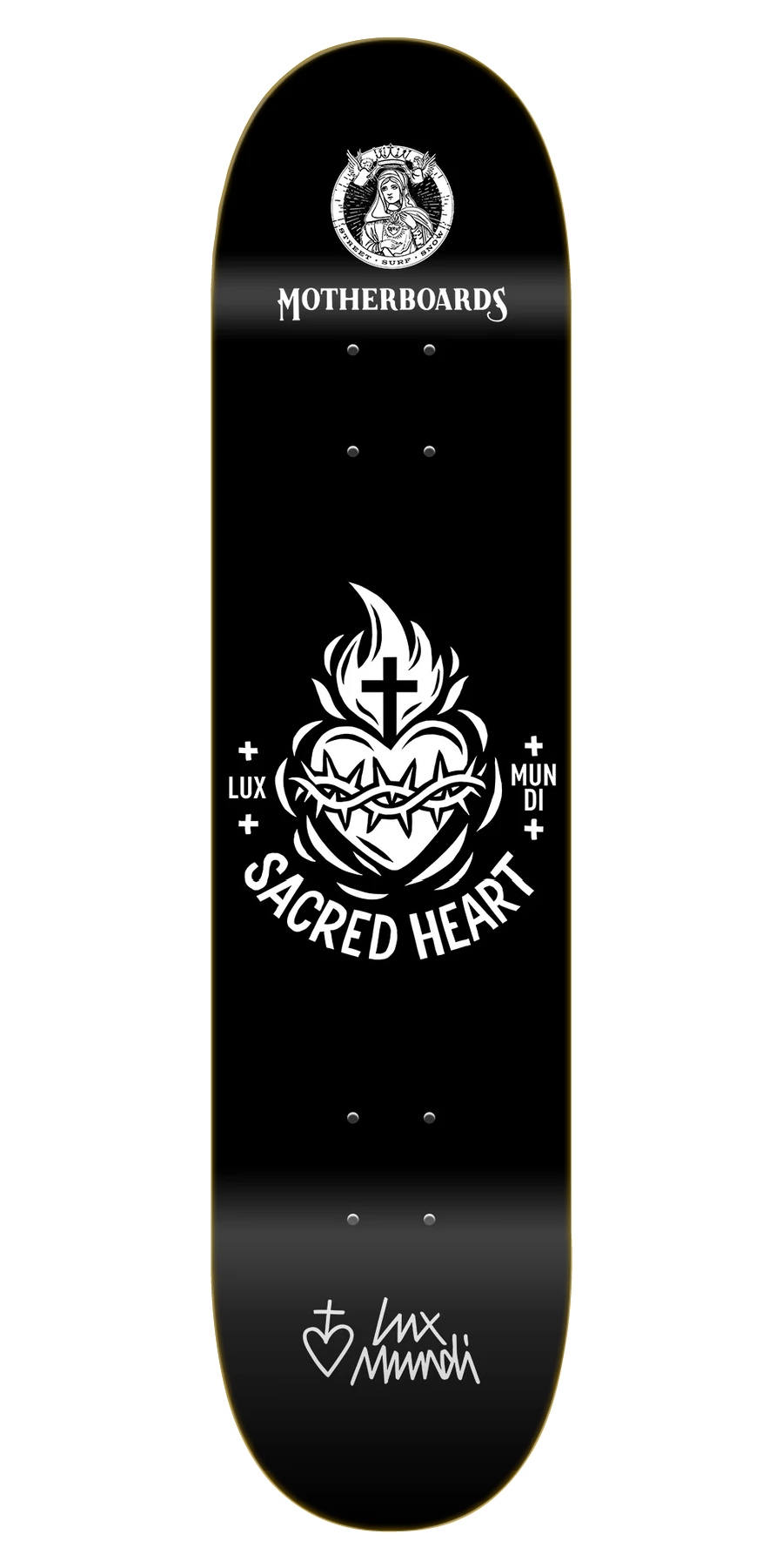Lux Mundi Sacred Heart of Jesus Skateboard Deck