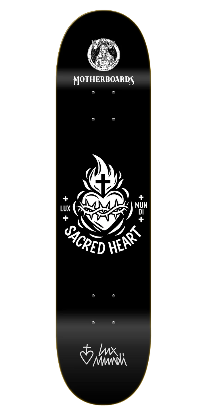 Lux Mundi Sacred Heart of Jesus Skateboard Deck