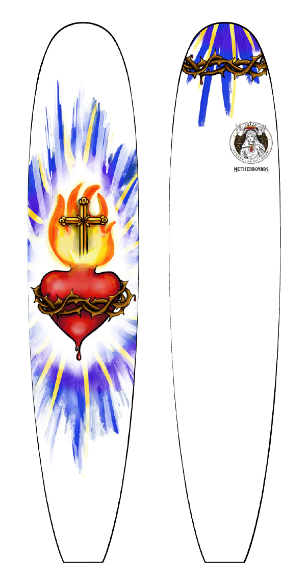The Sacred Heart Surfboard - Longboard Model*