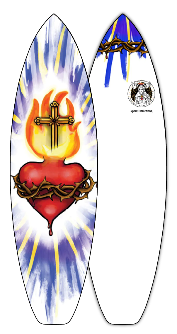 The Sacred Heart Surfboard - Performance Model*