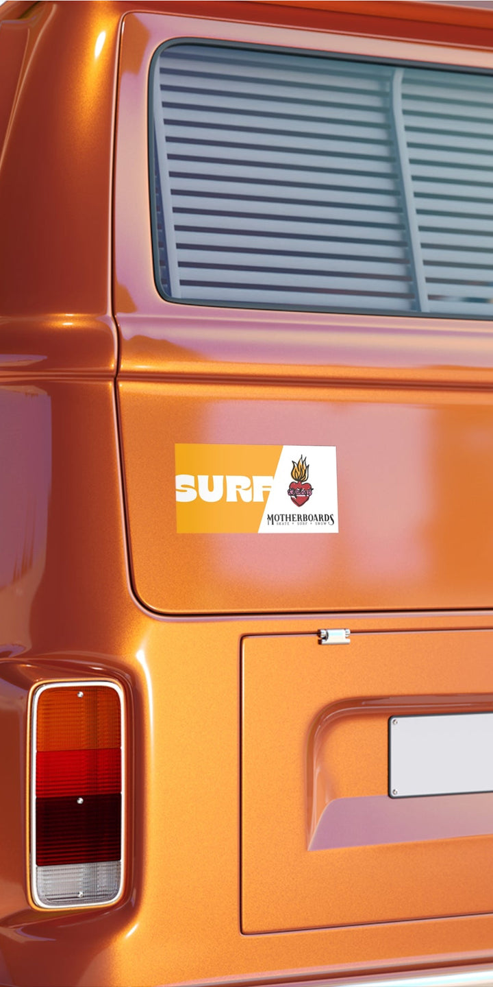Motherboards Surf Bumper Sticker