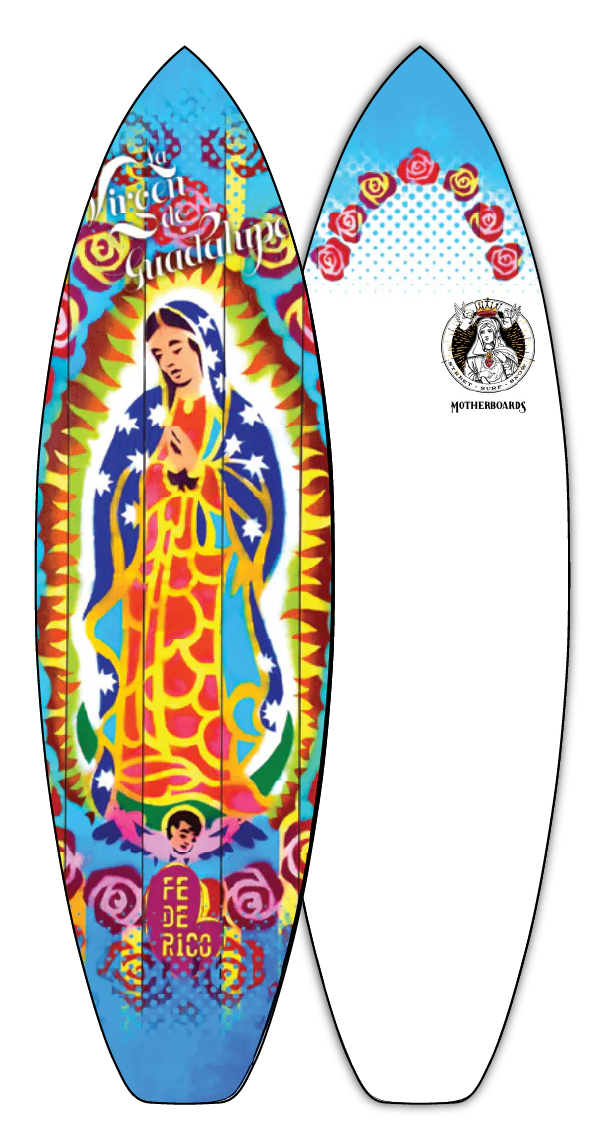 La Virgen de Guadalupe Surfboard - Performance Model*