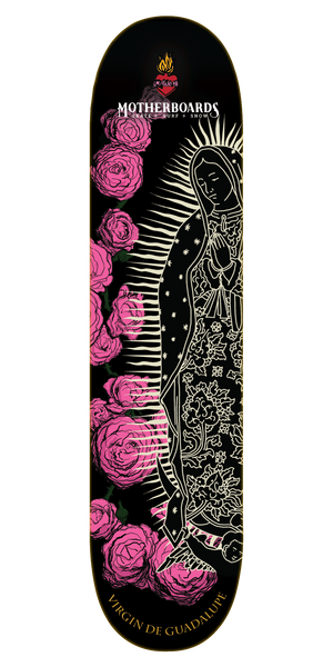 Cinco Skateboard 聖母マリアデザイン NEW Virgin De Guadalupe Skateboard Deck, 8.25 Steep – Motherboards