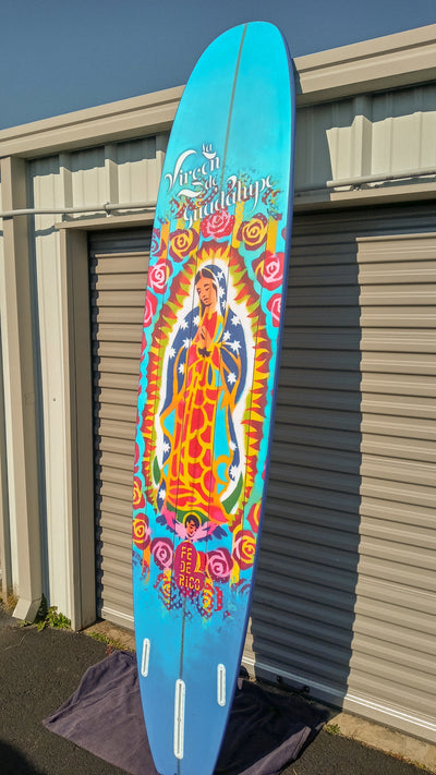 La Virgen de Guadalupe Surfboard - Longboard Model*