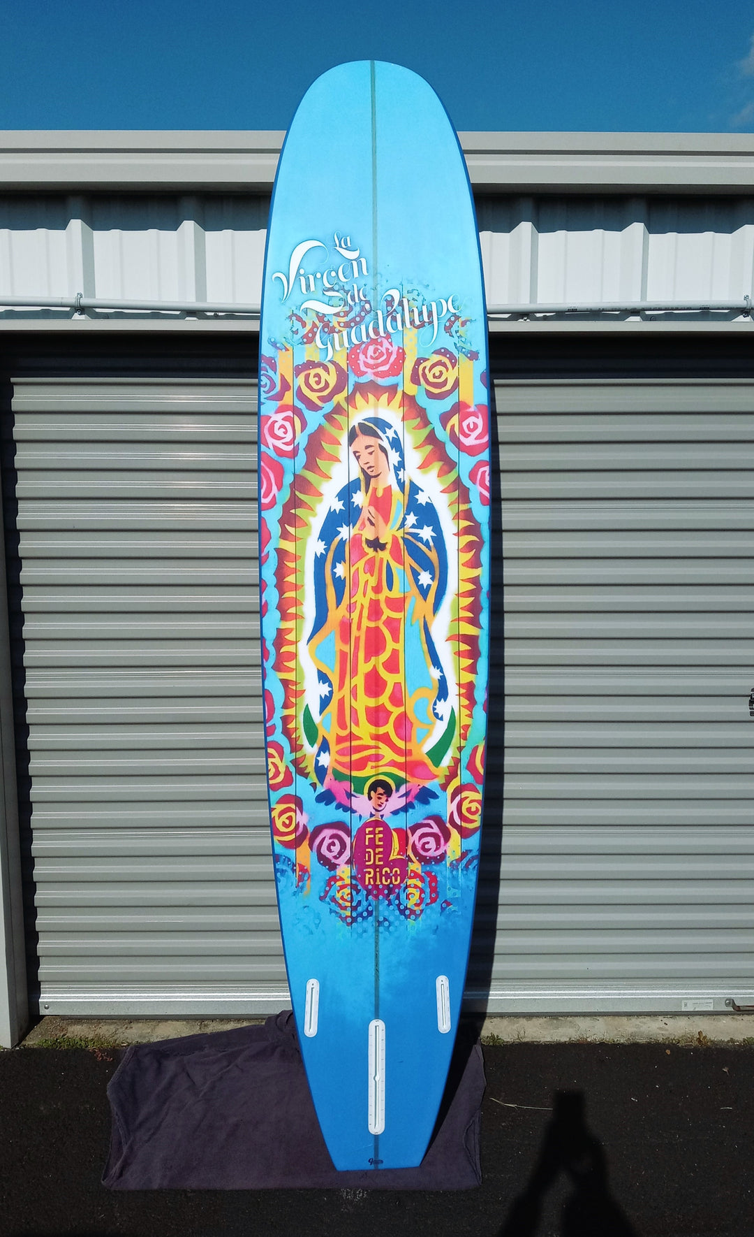 La Virgen de Guadalupe Surfboard - Longboard Model*