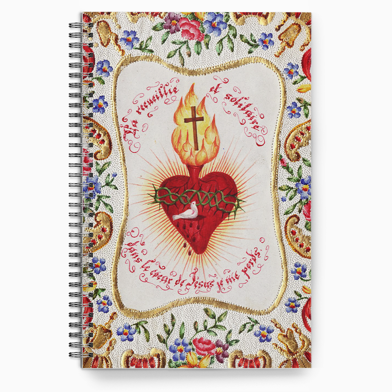 Birds & Sacred Heart Writing Journal (In the Heart of Jesus I lose myself)