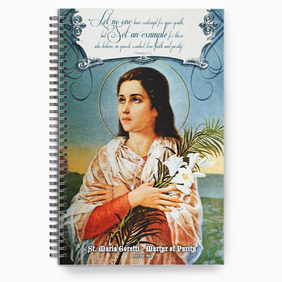 Teen Chastity Girl -  St. Maria Goretti, Martyr of Purity Writing Journal