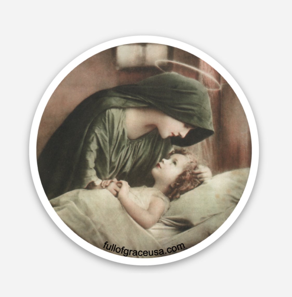 Mary & Jesus Sticker Decal