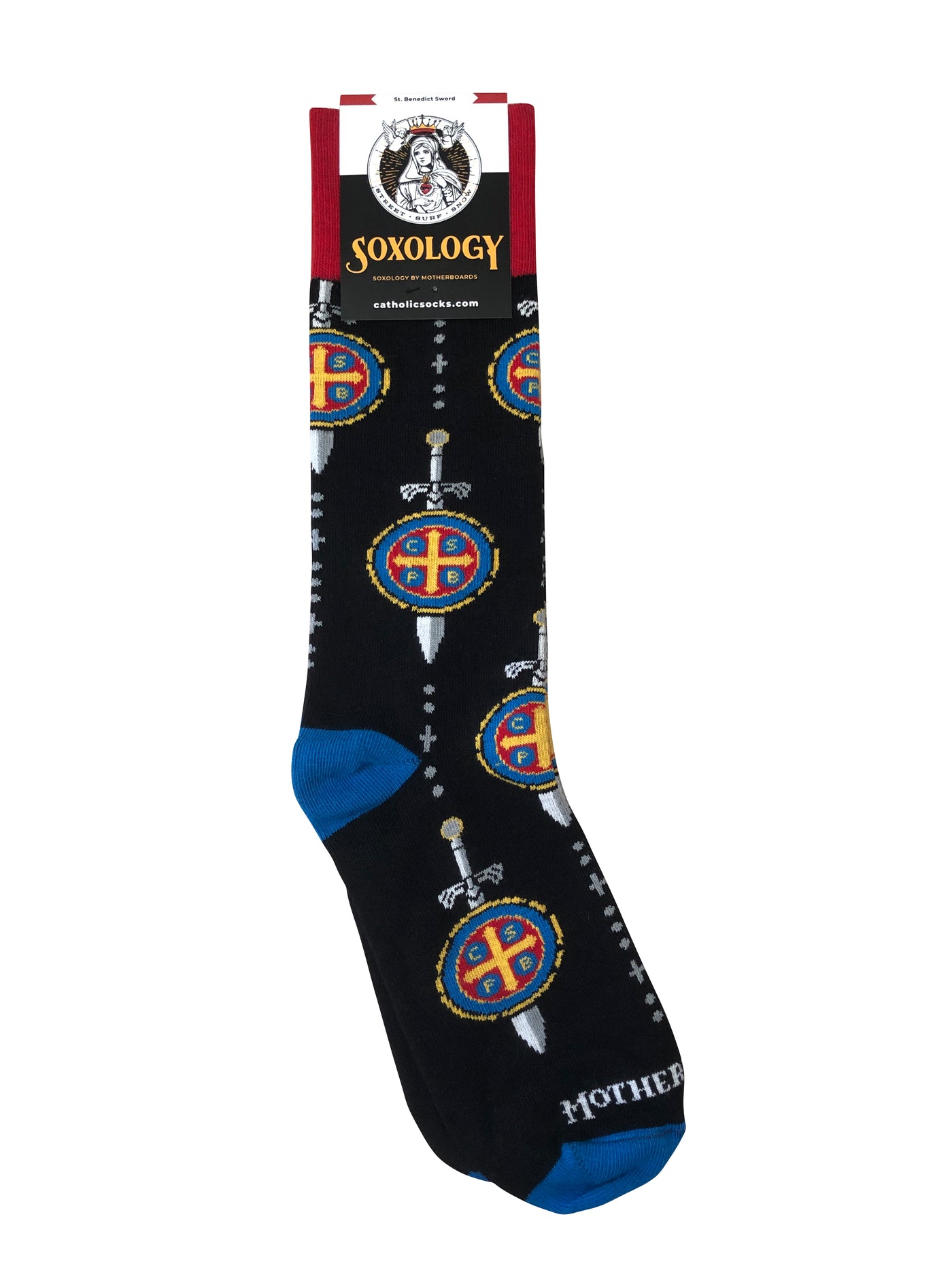 St. Benedict Sword Socks - Made in the USA